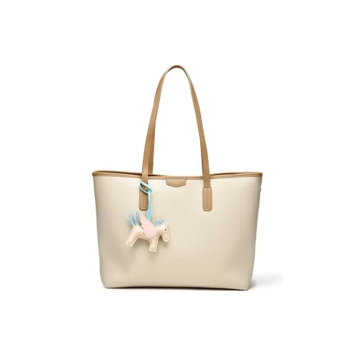 DIFFERENT FACES ПУ (полиуретан) Сумка через плечо Стандартная Женская Экрю и Хаки