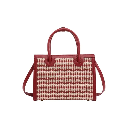 TTaG．baG Microfiber Synthetic Leather Messenger Bag Tote Mommy Bag Crossbody Shoulder Bag Women's Burgundy