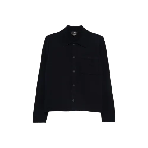 A.P.C Синий Мужской Трикотаж