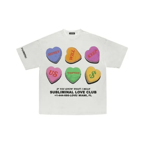 HUANQIU Белый Унисекс T-рубашки