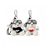 Белый бадминтонный медведь + черный бадминтонный медведь