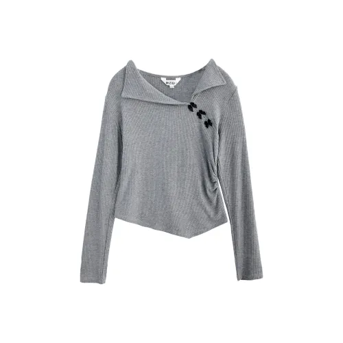 MIZIQI Длинный рукав Т-рубашка Женская