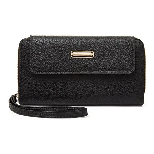 Old Man's Head Синтетическая кожа Кошелек Женские Черный Абрикосовый Оранжевый