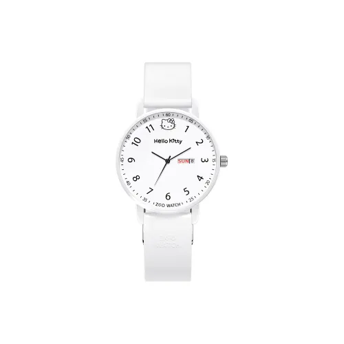 Hello Kitty HELLO KITTY collaboration Кварцевый механизм Женские часы Белый циферблат