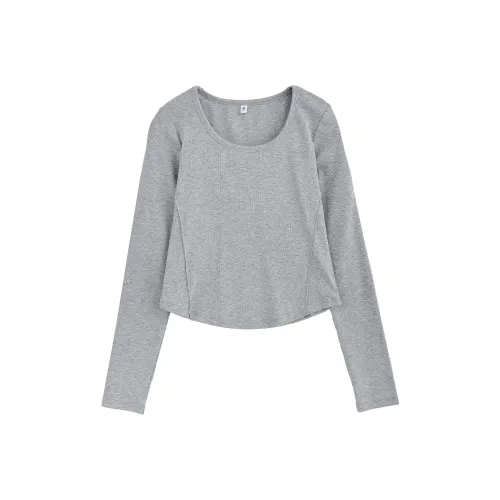 MIZIQI Длинный рукав Т-рубашка Женская