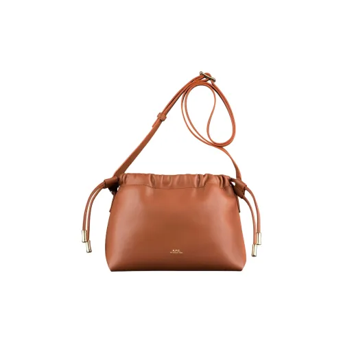 A.P.C. Joint Paragraph Ninon ПУ (полиуретан) Сумка через плечо Сумка на плечо Мини Женская Коричневая