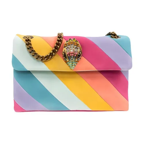 Kurt Geiger London Замшевая сумка через плечо среднего размера женская многоцветная