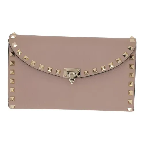 Valentino GARAVANIRockstud Телячья кожа Сумка через плечо Сумка на плечо Женская Пыльно-розовый