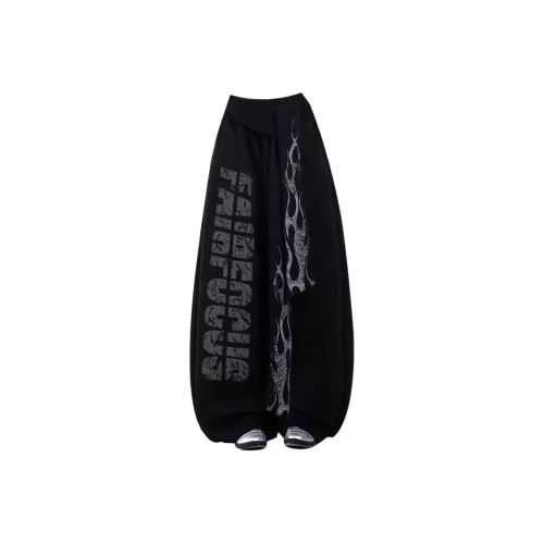 SIL VITIN Black Unisex Casual Pants SIL VITIN Черные Унисекс Повседневные Штаны