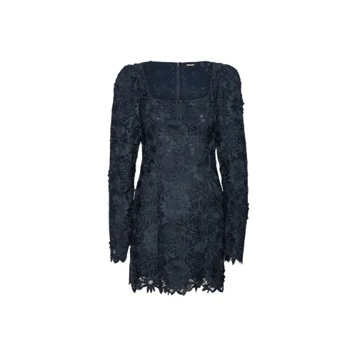 Rotate Длинное Платье с Длинными Рукавами Женское