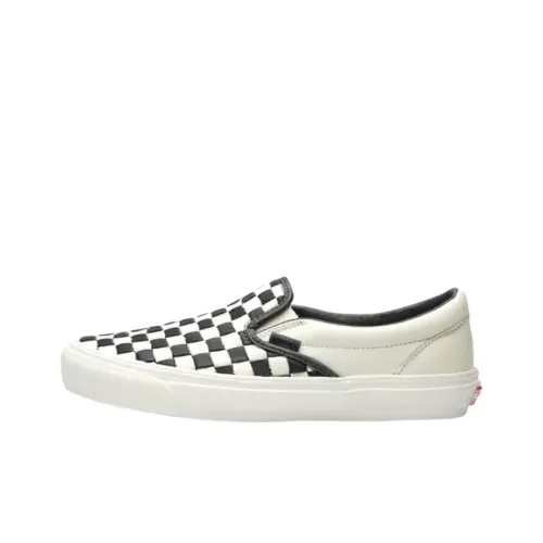 Vans CLASSIC Slip-On Скейтборд Кроссовки Унисекс Белый Черный
