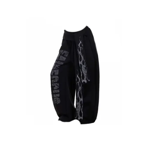 MARTHENAUT Черные Унисекс Повседневные Штаны