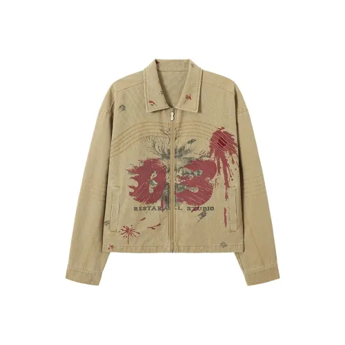 H YXIANG Песчаный Желтый Женские Куртки