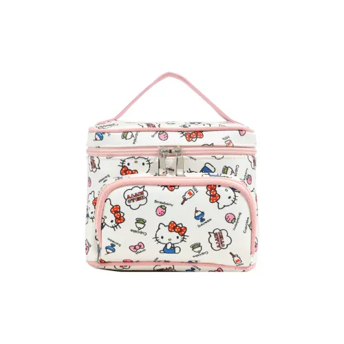 Sanrio Hello Kitty Холст 3D Туалетные принадлежности Сумка Дорожные Органайзеры Унисекс Синий Белый