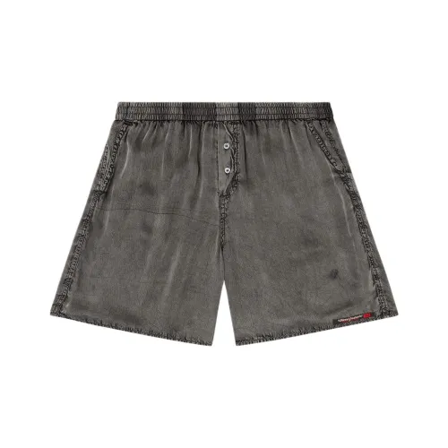 DIESEL Мужские джинсовые шорты черного цвета