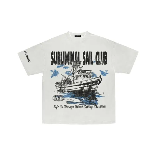 HUANQIU Черный Унисекс T-рубашки