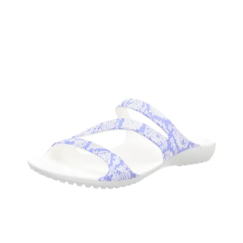 Crocs Kadee Слипоны Женские Белые Синие