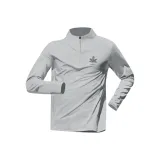 [Быстросохнущий Антибактериальный] Светло-серый (Логотип на груди Ma Lucky Maple)