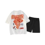 Белый топ, черный низ