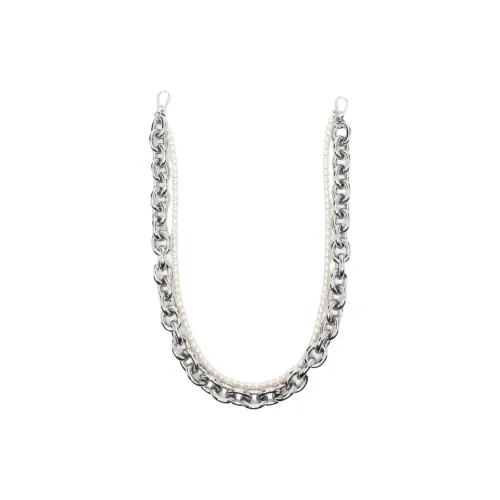 SIMONE ROCHA Искусственный жемчуг с алюминием и ABS смола Сумка Ремень Женская Серебряный