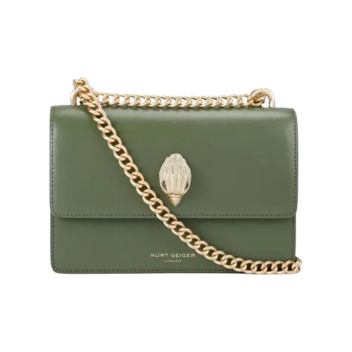 Kurt Geiger London Полиуретан Сумка через плечо Женская Оливково-зеленая