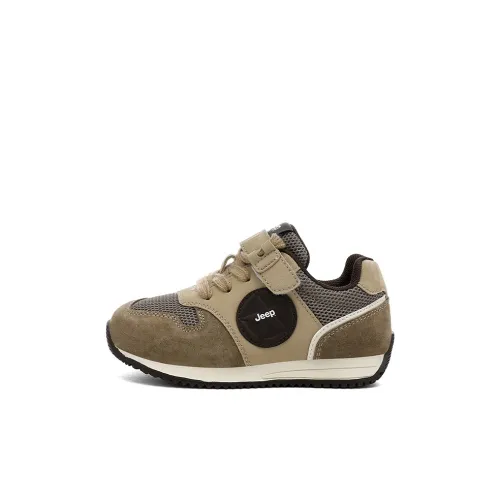 JEEP Slip-resistant Abrasion-resistant Low Top Kids Lifestyle Shoes Khaki Brown Baby JEEP Slip-resistant Abrasion-resistant Низкие детские повседневные туфли хаки коричневый для малышей