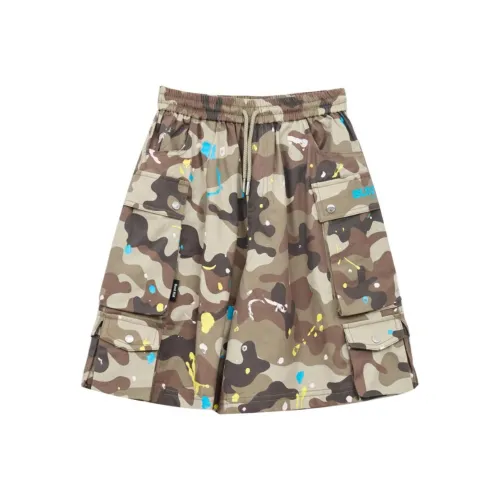 SUNTOMORROW 2025 Летние шорты для подростков камуфляж