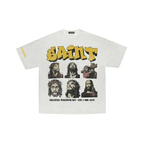 HUANQIU Белый Унисекс T-рубашки