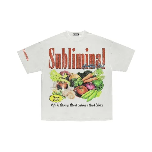 HUANQIU Белый Унисекс T-рубашки