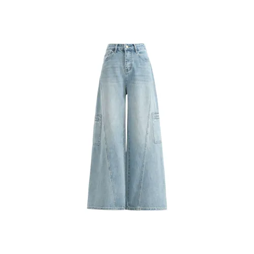 JOPPTI Blue Women's Jeans JOPPTI Синий Женские Джинсы