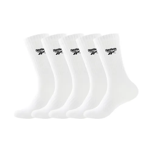 Reebok [5 пар] Белые носки для баскетбола для мужчин