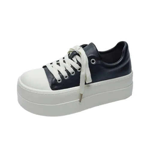 TAFN Водонепроницаемый и Износостойкий Низкий Топ Скейтборд Кроссовки Женские Черные