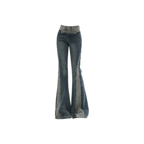 JOPPTI Blue Women's Jeans JOPPTI Синий Женские Джинсы