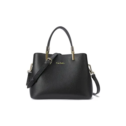 PIERRE CARDIN Сумка из крупнозернистой текстуры коровьей кожи стандартная женская черная зеленая