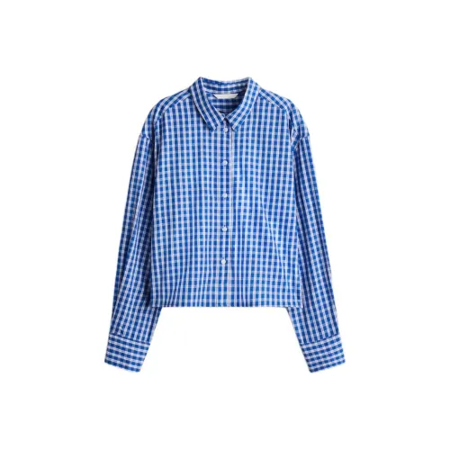H&M Синие/Клетчатые Женские Рубашки