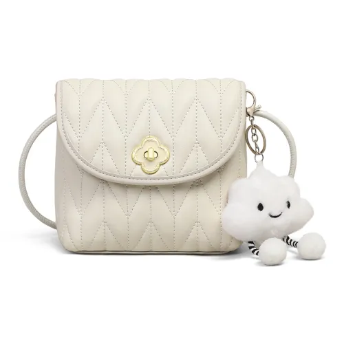 PT'SON Сумка через плечо из коровьей кожи сумка на плечо обычная женская цвет экрю