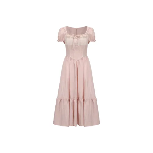 CHIWAWAMEME Короткий рукав Платье Женское