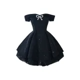 Чёрный с вкладышами (съёмный бант)