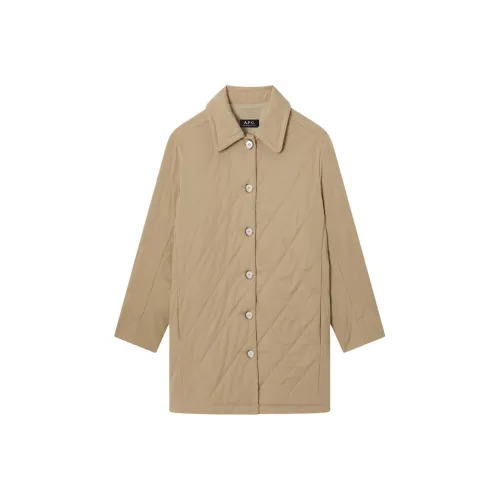 A.P.C Бежевый Женский Пальто