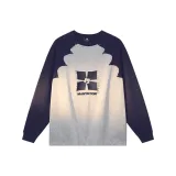 Серый меланж & Темно-синий