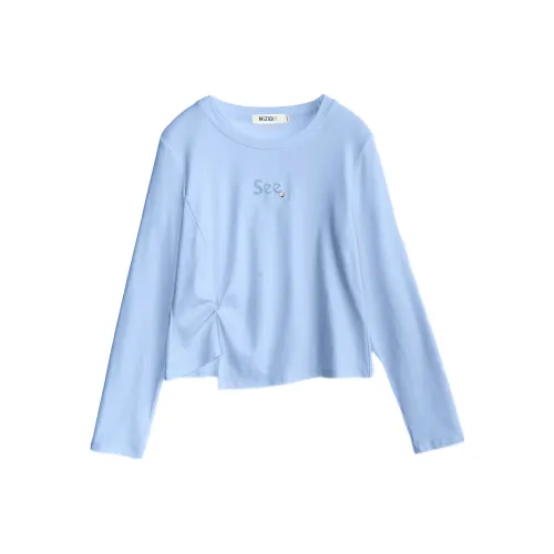 MIZIQI Длинный рукав Т-рубашка Женская