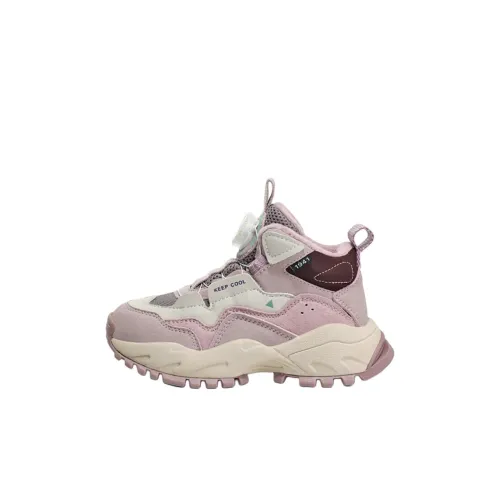 JEEP MID Топ Kids Lifestyle Shoes Розовый Фиолетовый Детский