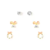 Розовый, бабочка, венок, одежда, наборы (три пары)