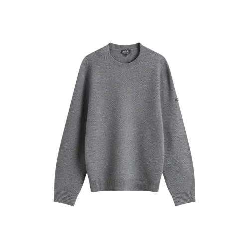 A.P.C Антрацитовый Мужской Свитеры