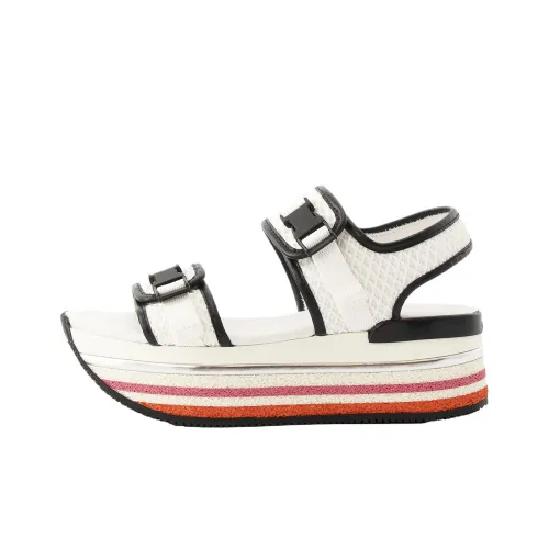 HOGAN Maxi H222 One Ремень Сандалии 7 см Женские Белые