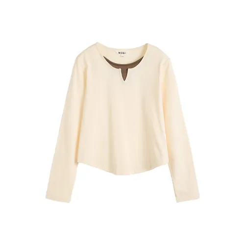 MIZIQI Длинный рукав Т-рубашка Женская