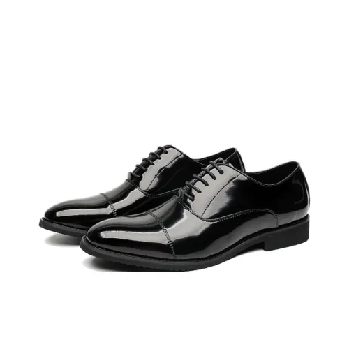 WEISHIBANGWEI Повседневные кожаные туфли Мужские Черные