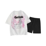 Фотиния Серый Топ Черные Штаны