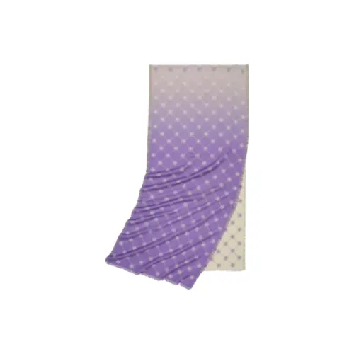 TORY BURCH Шарфы из овечьей шерсти вязаные Женские Лаванда