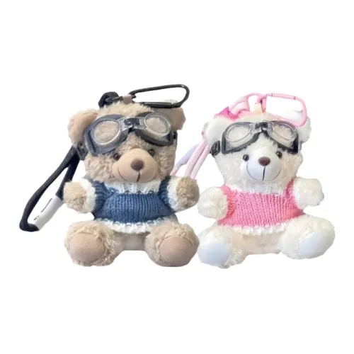 LOGISTAR Бадминтон Фотография Пилот Медведь Куклы Плюшевый Брелок 10 см Длина Тела